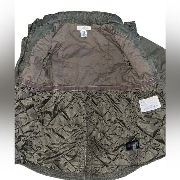Label of Graded Goods Full Zip and Button Down Coat Girls Size 8-9 Army Green - Picture 3 of 6